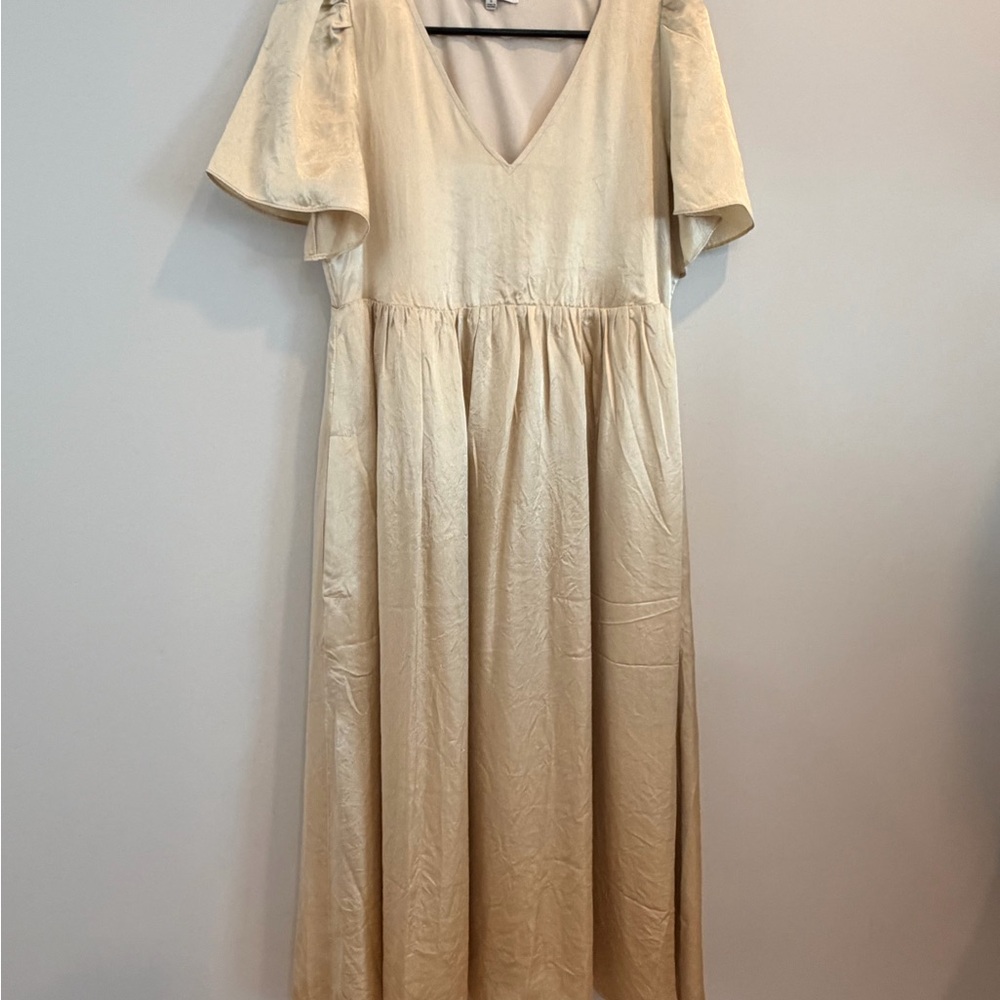 Madewell Cream Midi Dress - Picture 3 of 7